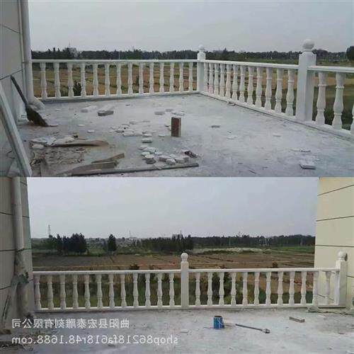 石雕阳台柱护栏汉白玉花瓶柱雕塑栏板厂家欧式石柱大理石围栏