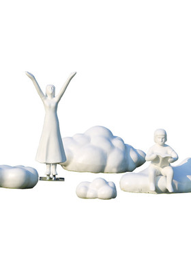 不锈钢创意镂空云朵雕塑售楼部户外园林景观大型金属艺术抽象摆件