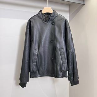 180 小立領(lǐng)斜襟皮外套H23 多多還是多多