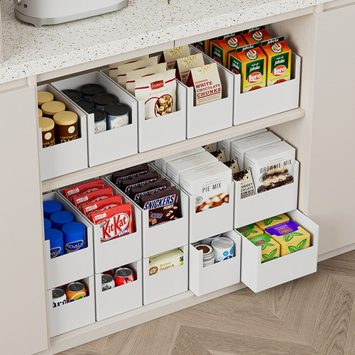 速发下式槽置物架厨房橱拉分层抽柜水调料收纳盒调味抽屉篮缝隙分