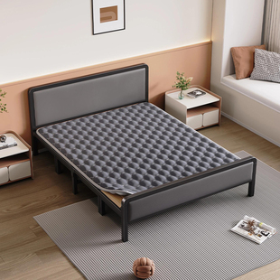 速发单人午休折叠床简易家人床午休午睡专用结实耐用加厚铁艺床双