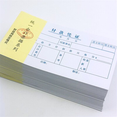 速发40本装 48K付款凭证会计通用财务审批报销付款单用款单据