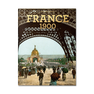 图书 Color 1900. Around 英文原版 法国彩色画像 艺术绘画进口原版 France Portrait 书籍 taschen画册 19世纪