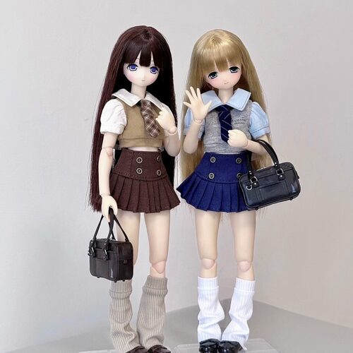 azone小布blythe ob22/ob24特六娃衣制服套装衬衫百褶裙学院风
