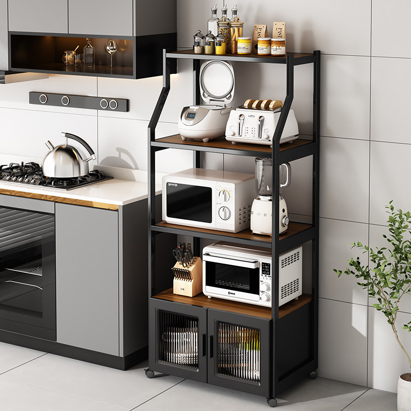厨房多功能置物架落地多层微波炉锅架子烤箱电饭锅收纳靠墙收纳柜,厨房/烹饪用具,厨房置物架/置物柜/角架,淘宝优惠券,粉丝福利购,淘宝优惠卷