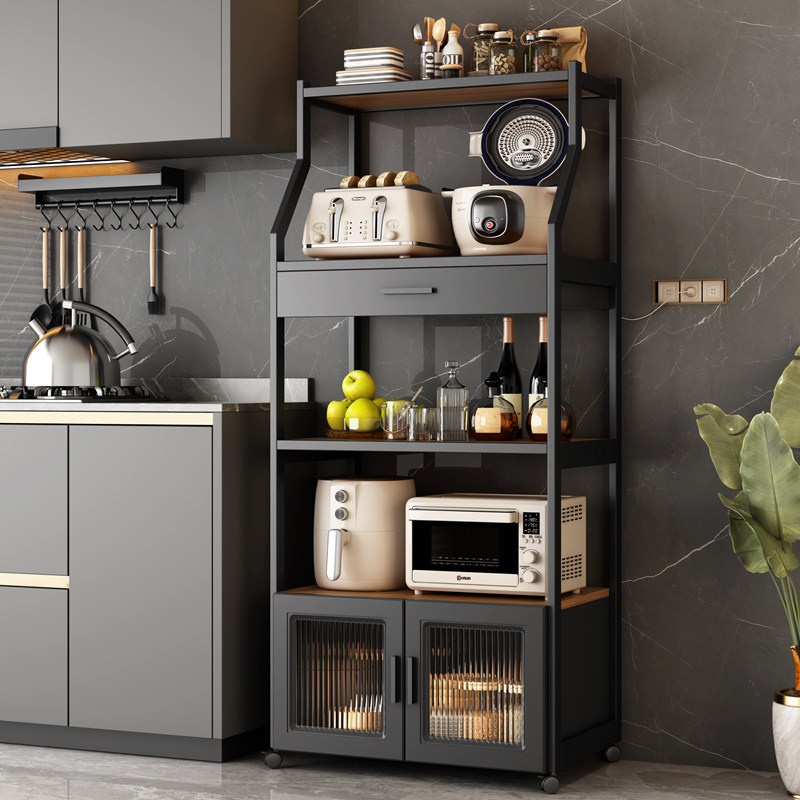 厨房置物架落地多层多功能小收纳柜子整体橱柜微波炉架子收纳柜餐,厨房/烹饪用具,厨房置物架/置物柜/角架,淘宝优惠券,粉丝福利购,淘宝优惠卷