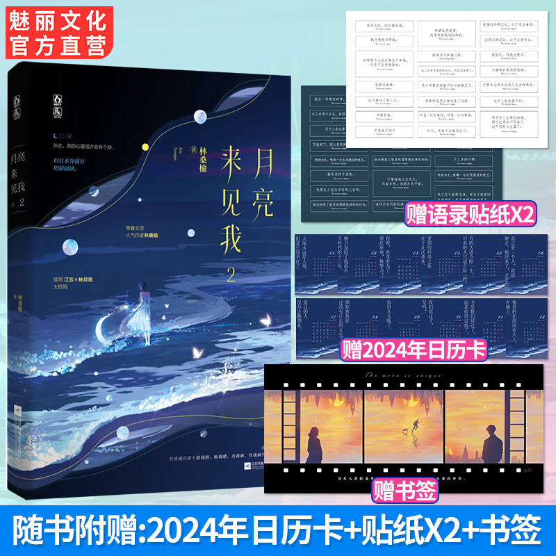 月亮来见我2 林桑榆著已完结 鬼马少年vs天才少年 天降or青梅竹马青春虐恋BE言情小说书籍