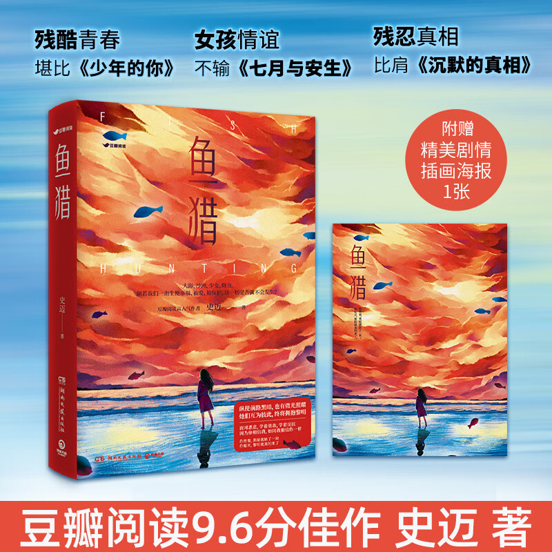 鱼猎 史迈著 原创国产侦探推理悬疑小说 豆瓣阅读9.6分 少年的你七月与安生 面对恶意学着勇敢学着反抗纵使前路黑暗终将拥抱黎明