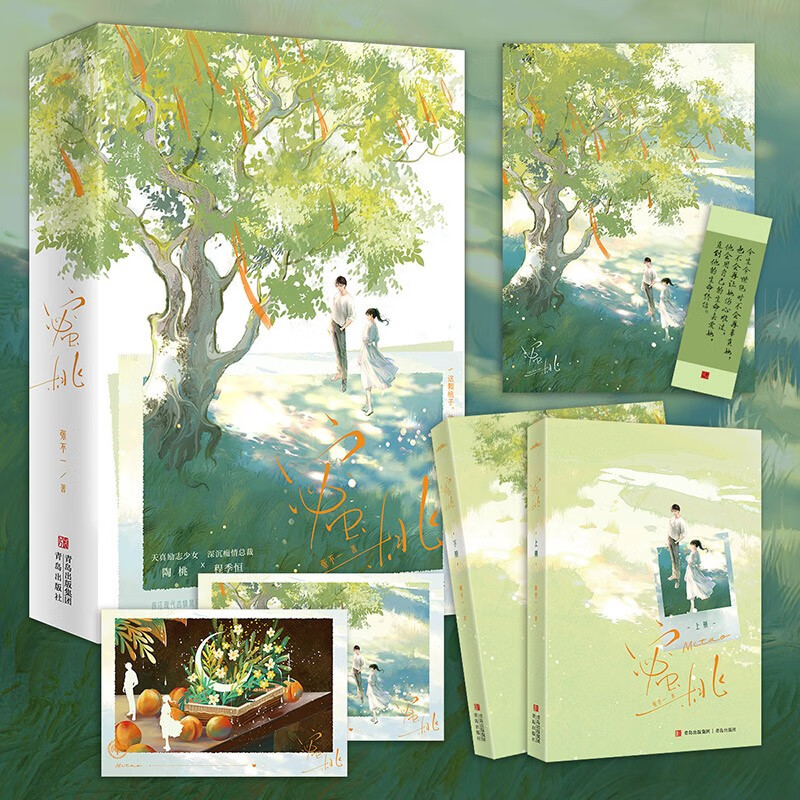 蜜桃 全2册 晋江现代言情黑马作者张不一温暖甜蜜之作 破镜重圆 久别重逢 天真励志少女陶桃x深沉痴情总裁程季恒 青春文学言情小说