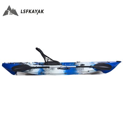 新款单人平台舟带座椅 滚塑皮划艇  单人手划艇塑料船 户外钓鱼船