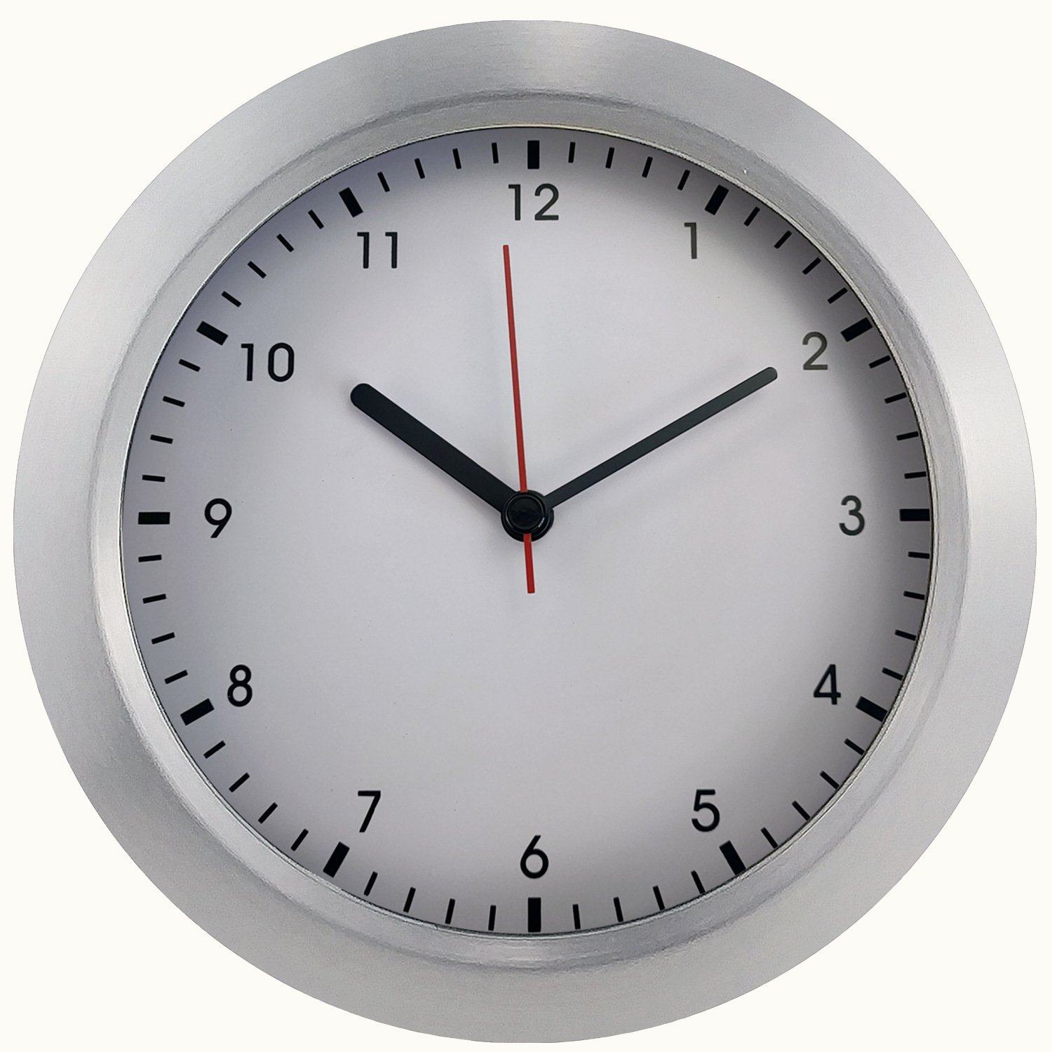 跨境现代简约居家浴室防水钟7寸免打孔吸盘壁挂钟厨房防雾防尘钟,五金/工具,温湿度计,淘宝优惠券,粉丝福利购,淘宝优惠卷