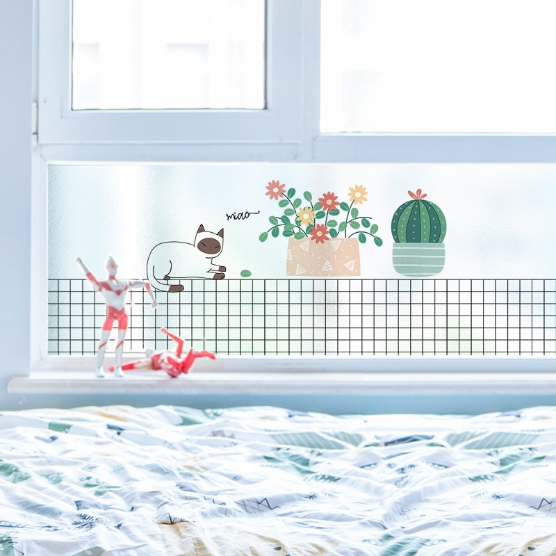 长型磨砂窗户玻璃遮光贴膜透光不透明浴室卫生间防走光窗贴纸防窥