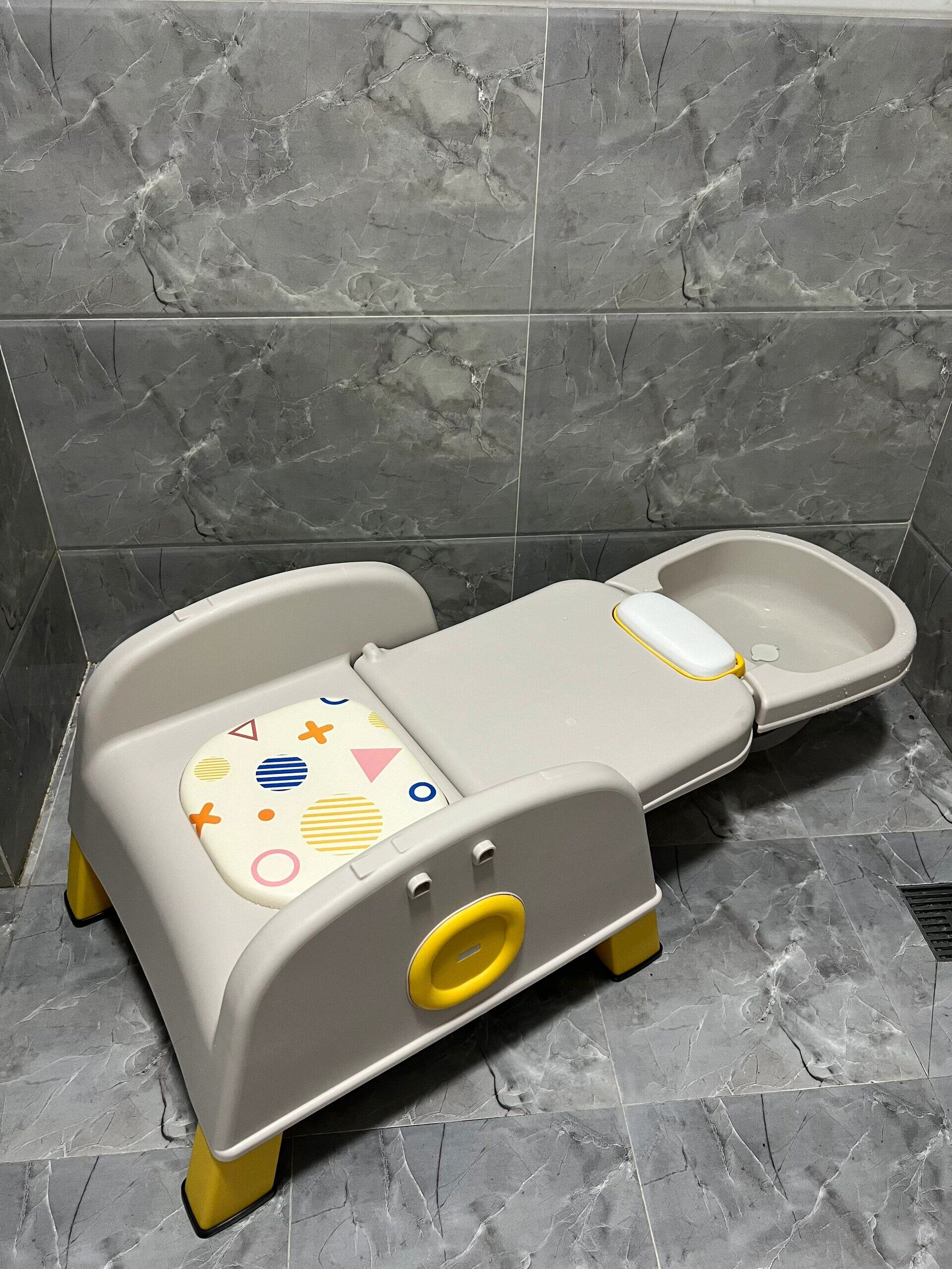 儿童洗头躺椅婴儿洗发椅宝宝洗头床凳小孩坐躺凳子可折叠家用床椅