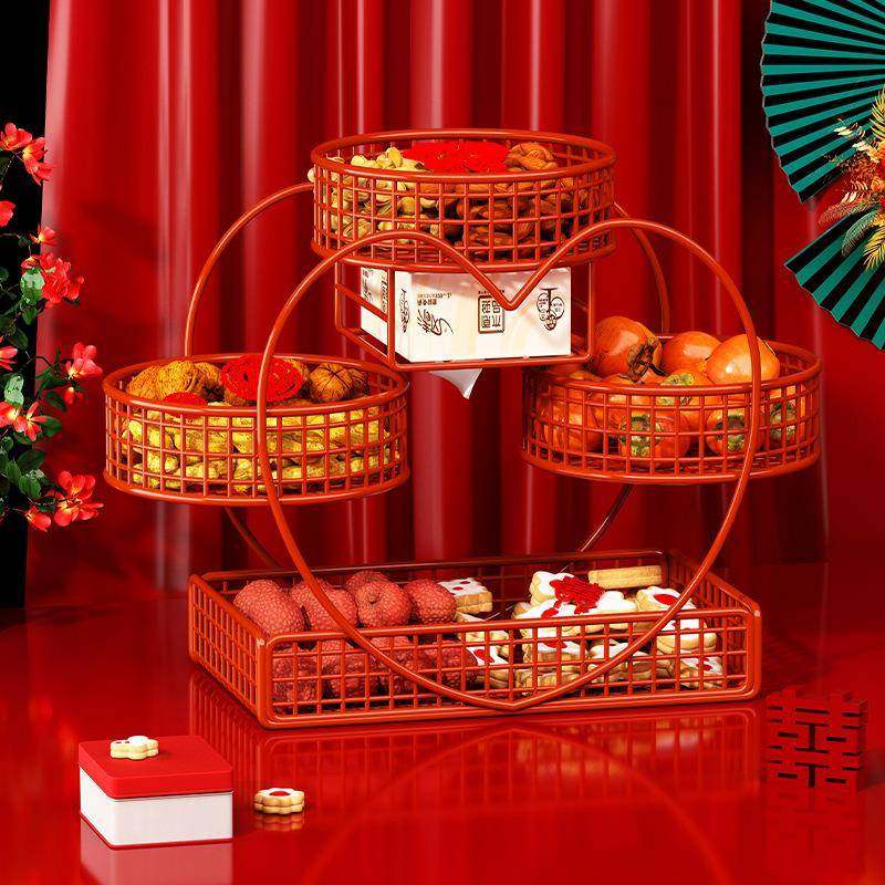 结婚果盘红色喜糖盘子订婚摆件客厅专用婚庆用品大全婚礼用的爱心,节庆用品/礼品,糖盒/糖盒配件,淘宝优惠券,粉丝福利购,淘宝优惠卷