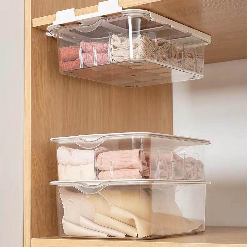 家用衣柜抽屉式内衣收纳盒透明文胸内裤袜子分类分格整理神器带盖,收纳整理,首饰盒,淘宝优惠券,粉丝福利购,淘宝优惠卷