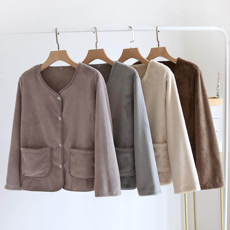 珊瑚绒外套女法兰绒上衣户外双面绒衣女保暖加厚加绒衣睡衣家居服,女士内衣/男士内衣/家居服,睡袍/浴袍,淘宝优惠券,粉丝福利购,淘宝优惠卷