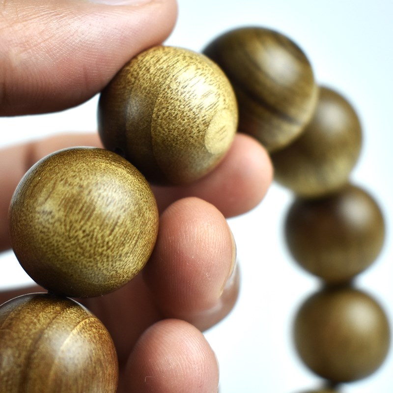 速发金丝楠木手串拆房老料108颗手链20mm阴沉乌木佛珠男手链项链