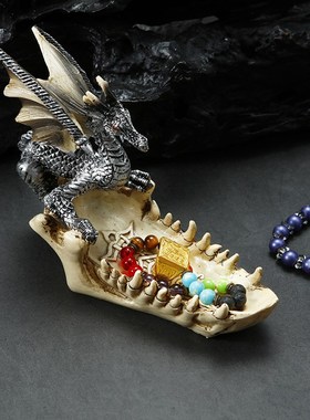 速发个性收纳烟创意盒灰缸潮流摆件复古树脂工艺克品苏鲁跑团骰子