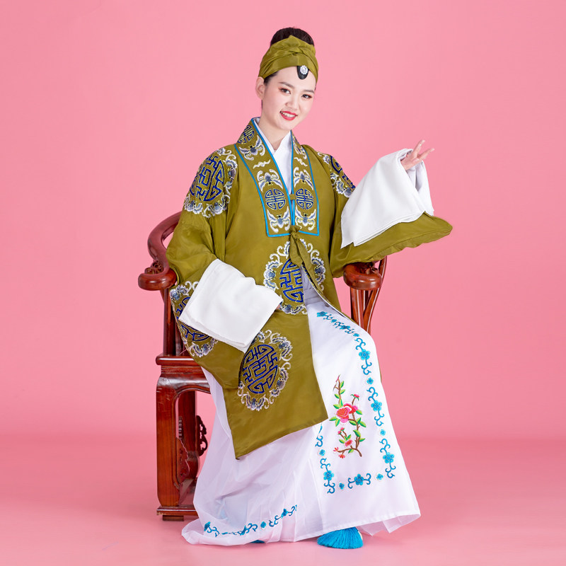 速发古装戏曲员奶夫人服装京剧外剧老旦对披老越奶戏服枣红色老旦