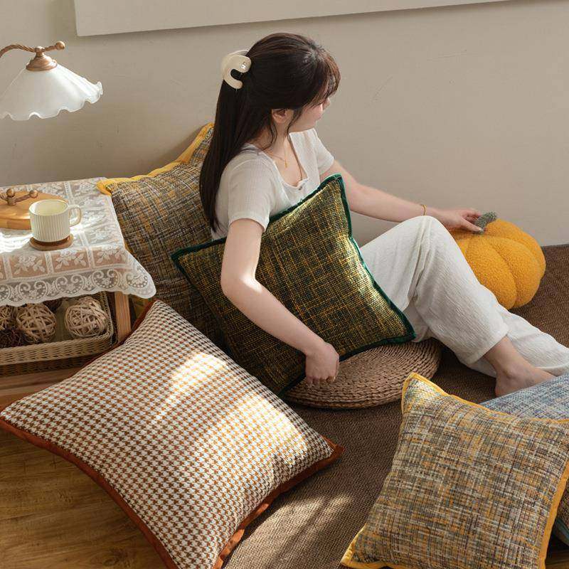 ins千鸟格网红抱枕沙发客厅搭配飘窗卧室床头靠垫套罩靠枕套北欧,居家布艺,靠垫/抱枕,淘宝优惠券,粉丝福利购,淘宝优惠卷
