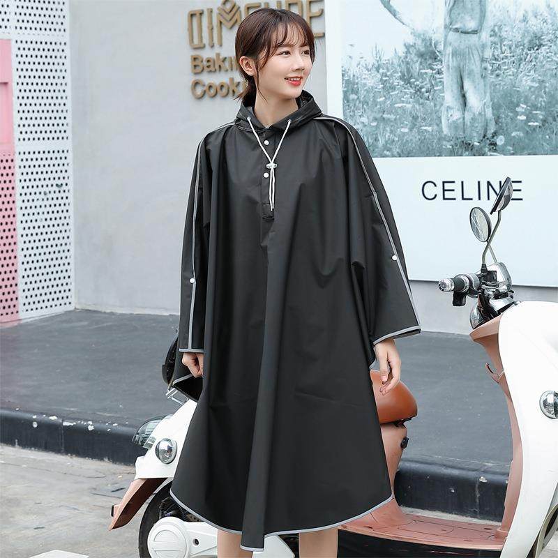 时尚雨衣套头款徒步骑行雨衣双帽檐反光边手罩防雨加大码,居家日用,雨披/雨衣,淘宝优惠券,粉丝福利购,淘宝优惠卷