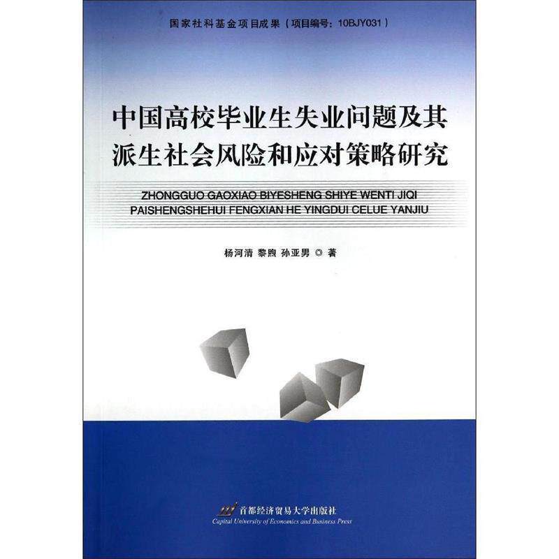 杨河清　等编著中国高校毕业生失业问题及其派生社会风险和应对策略研究（正版旧书包邮）首都经济贸易大学出版社9787563822201