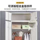 阳台储物柜大容量飘窗置物带顶柜套装 衣柜防潮防晒多层铁皮收纳柜