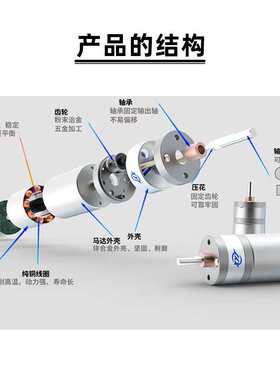 JGA25-2430微型直流无刷减速电机 调速高速小马达12v24v超长寿命