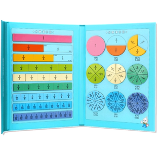 三五六年级磁性分数学习盘教具学具演示器小学生数学教材初步认识