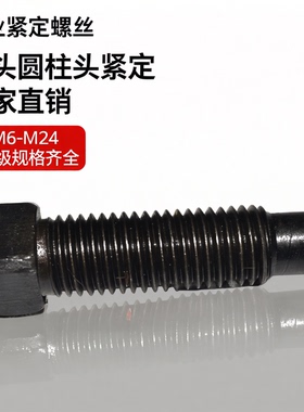 GB85方头长圆柱头紧定螺丝 刀台紧定M6M8M10M12M16M20M24凸尾螺丝