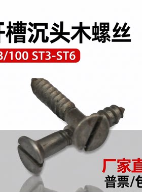 GB100开槽沉头木螺丝上海产