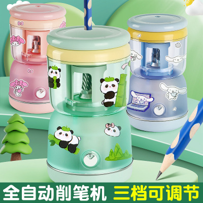 全自动削笔机电动削笔器卷笔刀小学生专用转笔刀自动进铅充电式幼