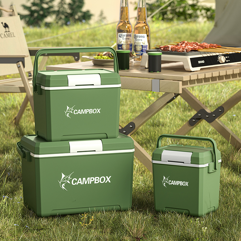 日本进口无印保温箱冰块泡沫冷藏箱车载户外露营摆摊出摊保冷箱