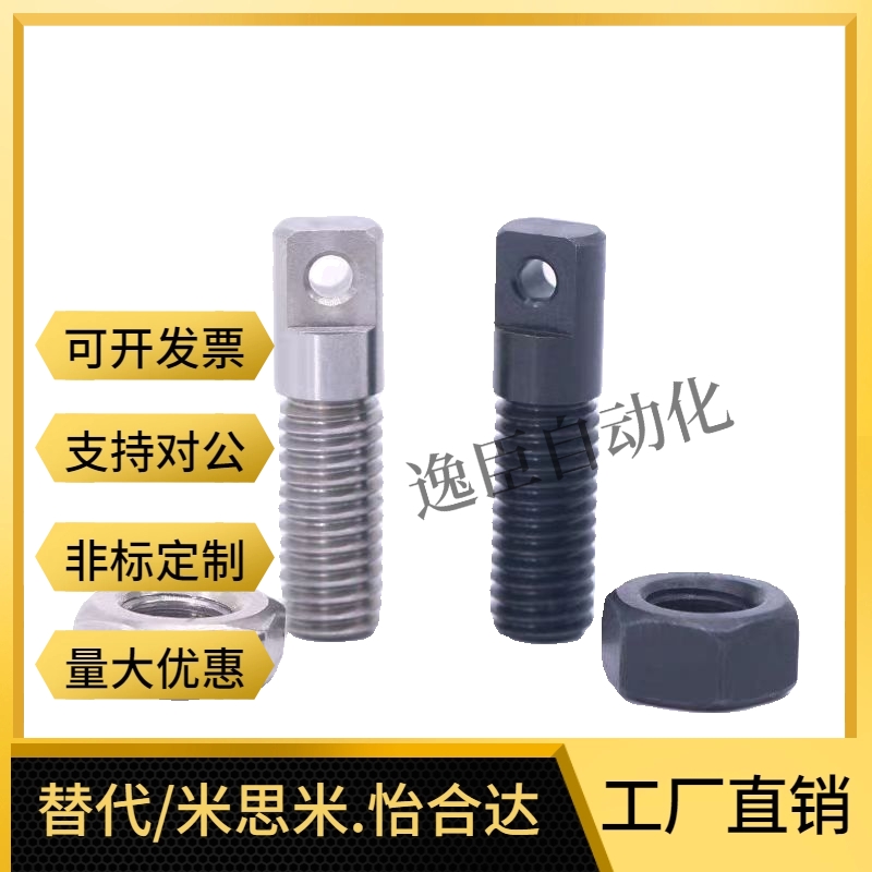 FFD01-D3/D4/D5/D6-L15/L20/L25/L30拉伸弹簧支柱扁方半牙型AIPO