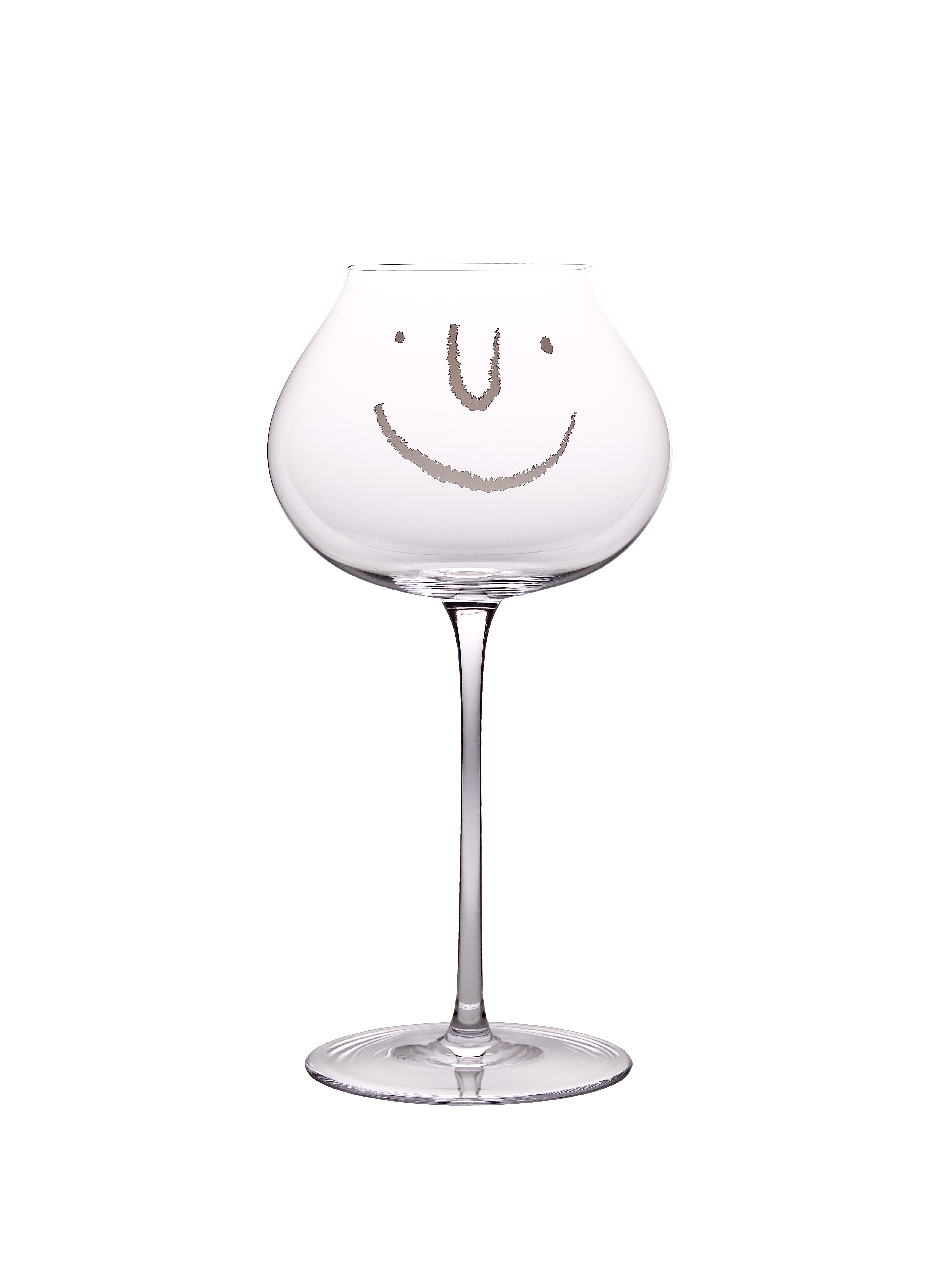 Smiley Face Wine Glass - Crystal Goblet Original Design - Product image 5