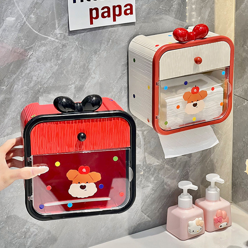 卫生间壁挂式防水卷纸抽纸盒