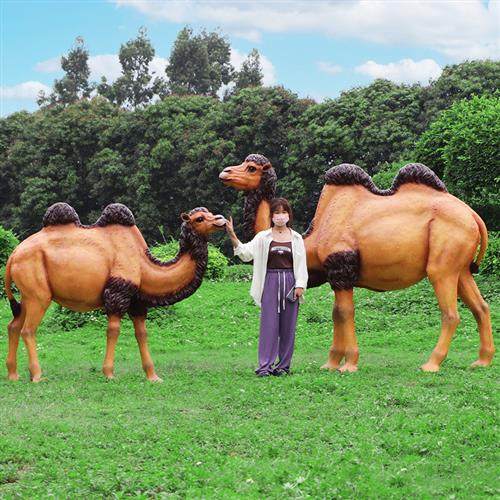 售楼部户外仿真大象雕塑景区庭院草坪商场门口河马骆驼动物大摆件