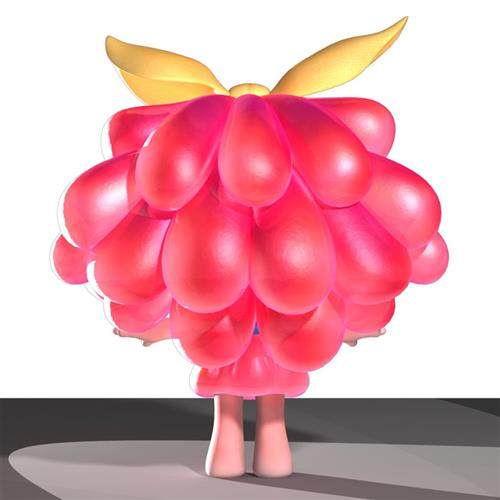 厂家供应玻璃钢卡通人物雕塑杰丽果女孩雕塑树脂景观园林雕塑