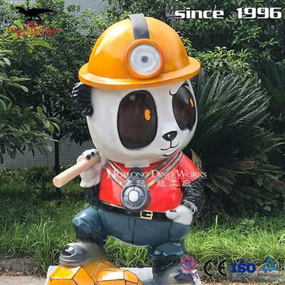 来图制作各类卡通IP主题人物动物不夜城景物玻璃钢材质耐热防水