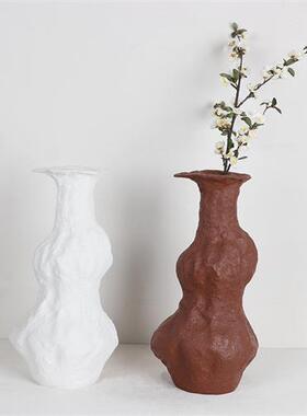 ins风北欧式树脂花瓶插花复古家居摆件民宿咖啡馆工作室装饰简约