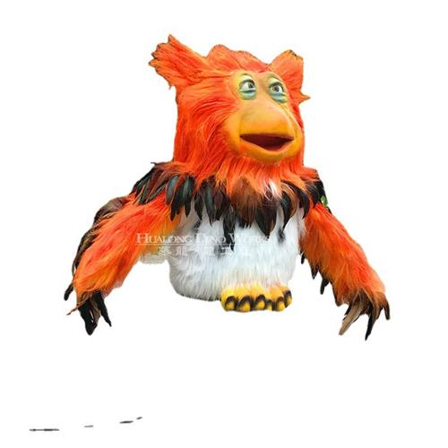 卡通仿真动物猫头鹰形象生动机械模型声光电结合仿真动物厂家