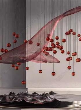 定做大型海洋仿真动物落地摆件不锈钢镂空鲸鱼雕塑抽象室外艺术品