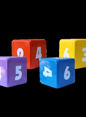 正方形座椅摆件玻璃钢几何坐凳雕塑幼儿园商场培训早教中心休闲椅