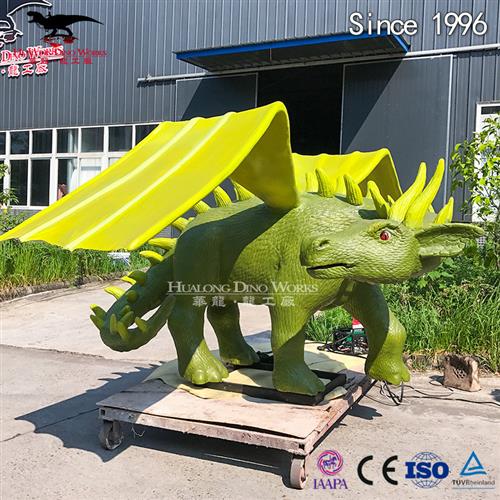 大型仿真恐龙模型制作仿真西方飞龙硅胶海绵机械产品自贡厂家