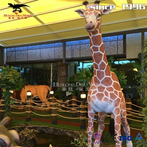 设计制作长颈鹿动物模型新款户外商城美陈装饰