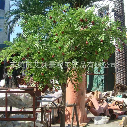 核桃树植物人造大型塑料开心果树红枣树园林景观装饰树景观树
