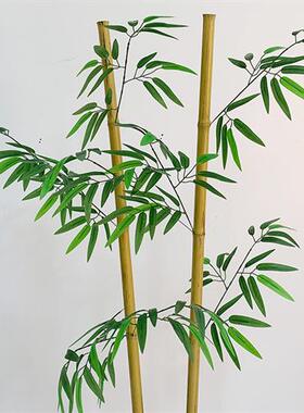 D仿真竹子室内造景假绿植物盆栽景观毛竹隔断挡墙仿生道具装饰