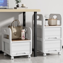 书包置物架可移动家用多层放书包小推车桌下收纳柜书本收纳架神器