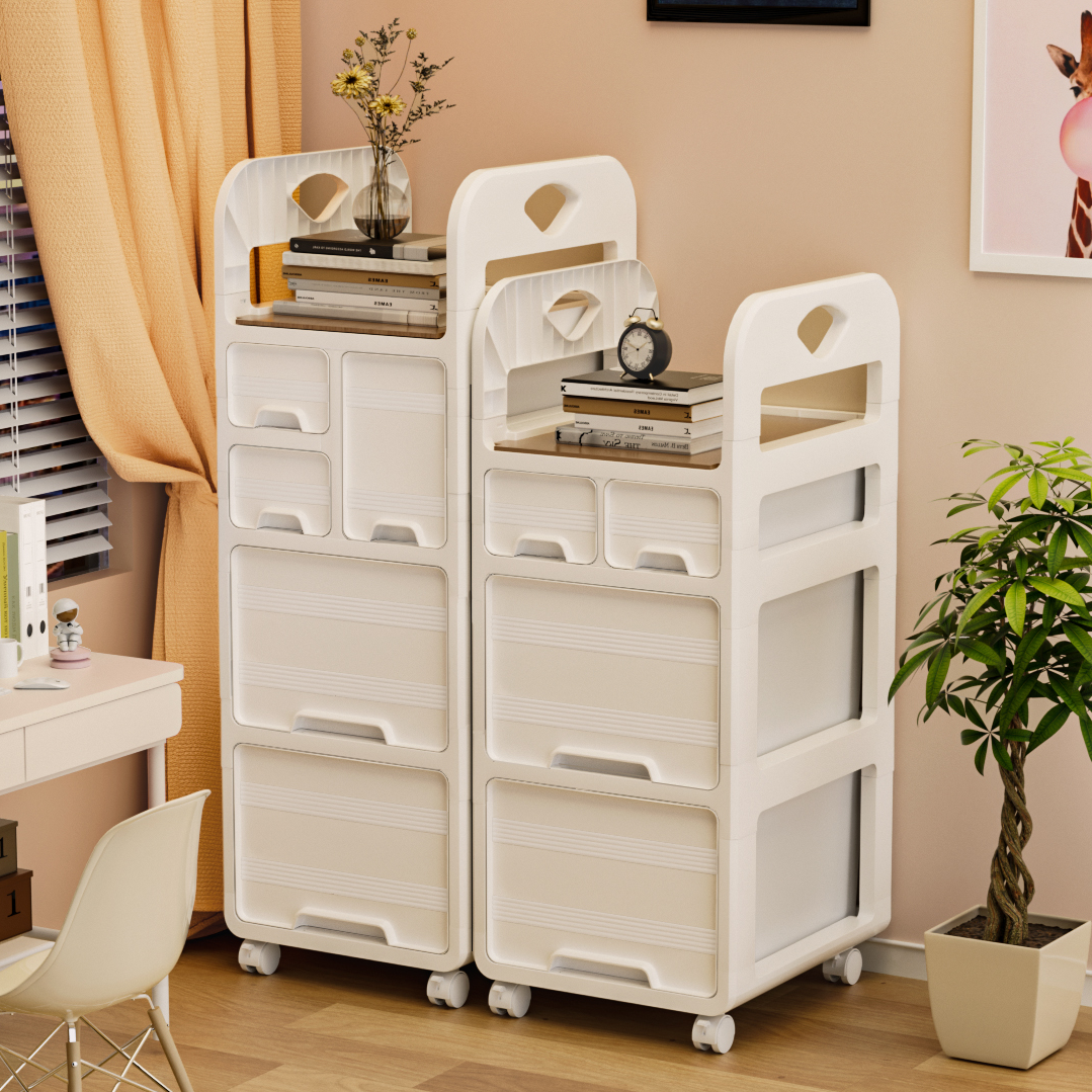书包置物架抽屉式可移动收纳柜