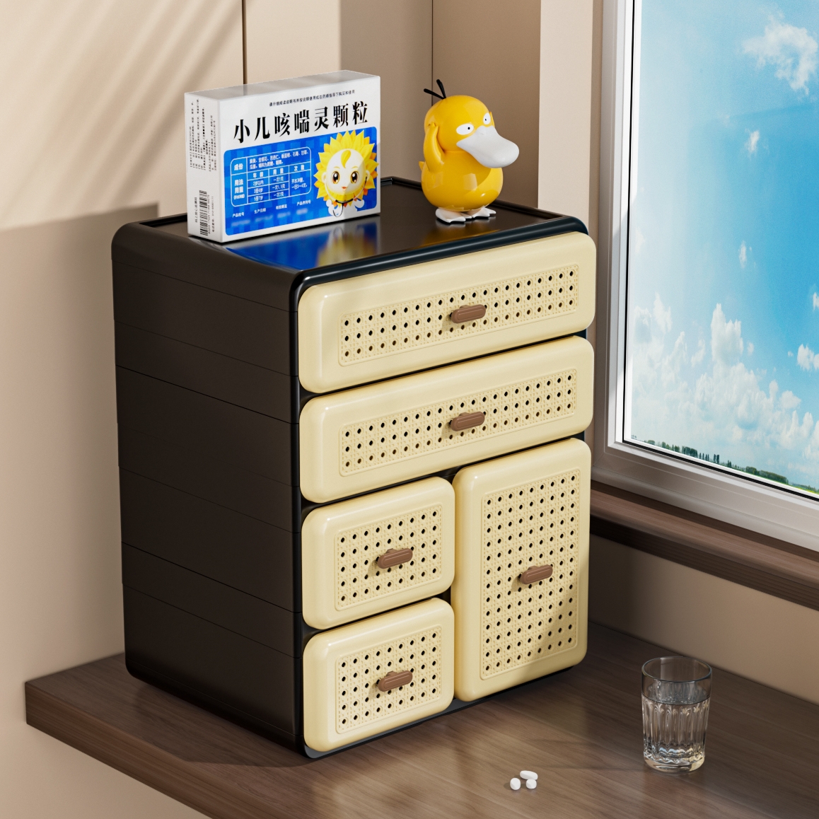 药箱抽屉式大容量防尘收纳盒